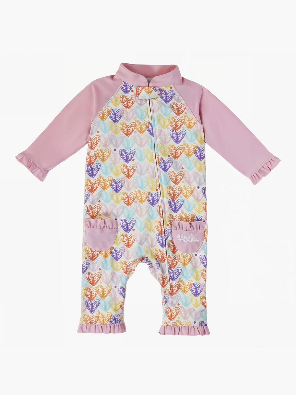 UV Skinz Babies' Sun & Swim Suit In Doodle My Heart Size 6-12m